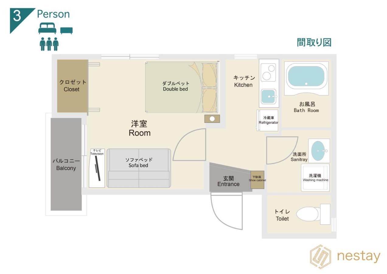 Nestay Inn Tokyo Asakusa Kültér fotó